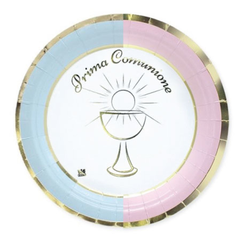 COMUNIONE CHIC ROSA E CELESTE