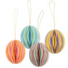 DECORAZIONI CARTA UOVO BICOLOR PZ. 4