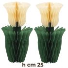 DECORAZIONE TULIPANI IN CARTA PZ. 2