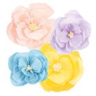 DECORAZIONE FIORI IN CARTA PZ. 4