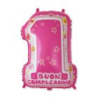 PALLONCINO MYLAR PRIMO COMPLEANNO ONE PINK