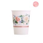 Carta & Company Tutto per il Party | BICCHIERE IN CARTONCINO WEDDING IN ROSE 8PZ