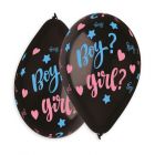 PALLONCINO  NERO "BOY OR GIRL?" 20 PZ
