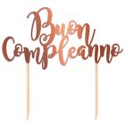 Carta & Company Tutto per il Party |  CAKE TOPPER BUON COMPLEANNO ROSE GOLD
