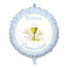 PALLONCINO MYLAR COMUNIONE CLASSIC CELESTE
