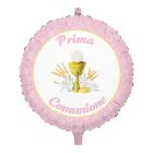 PALLONCINO MYLAR  COMUNIONE CLASSIC ROSA