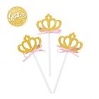 PARTY PICKS CORONCINE ORO GLITTER