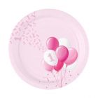 Carta & Company Tutto per il Party | PIATTINI PRIMO COMPLEANNO BIMBA PZ. 8