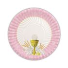 PIATTINO COMUNIONE CLASSIC ROSA PZ. 10