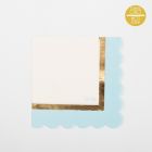 TOVAGLIOLI ORO E AZZURRO BABY CHIC