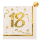 Carta & Company Tutto per il Party | TOVAGLIOLI 18 ANNI METAL GOLD PZ.16