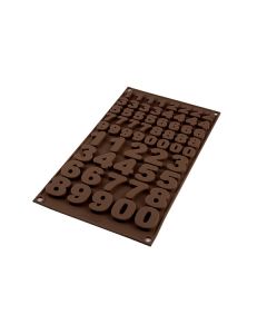 STAMPO IN SILICONE PER NUMERI DI CIOCCOLATO