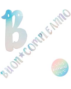 FESTONE IRIDESCENTE BUON COMPLEANNO