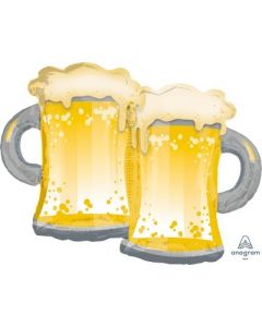 PALLONCINO SUPERSHAPE MYLAR BOCCALI DI BIRRA