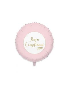 PALLONCINO MYLAR BUON COMPLEANNO ROSA E ORO