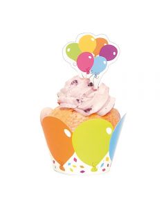 DECORAZIONE PER MUFFIN BALLON PZ. 6