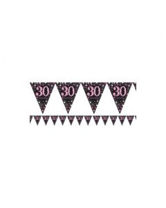 FESTONE BANDIERINA ANNI SPARKLING PINK