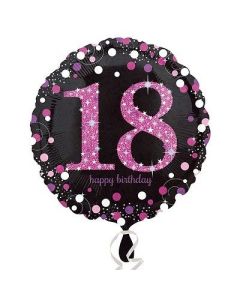 PALLONCINO ANNI MYLAR PINK SPARKLING CELEBRATION