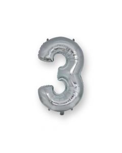 PALLONCINO MYLAR NUMERO "3"