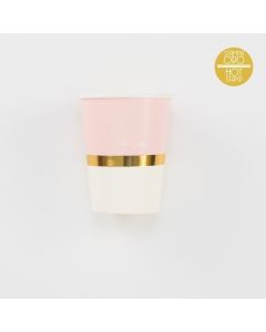 BICCHIERI ORO E ROSA  BABY CHIC