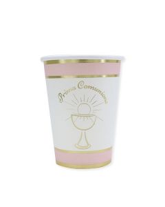Carta & Company Tutto per il Party |  BICCHIERI COMUNIONE CHIC ROSA PZ.8