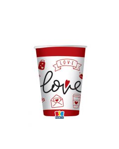 CARTA & COMPANY TUTTO PER IL PARTY | BICCHIERI LOVE PZ.6
