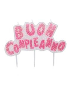CANDELINA PICKS BUON COMPLEANNO ROSA