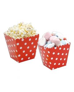 CONTENITORE CARTA PER SWEET BOX POIS ROSSO 6 PZ