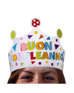 CORONA CARTA BUON COMPLEANNO