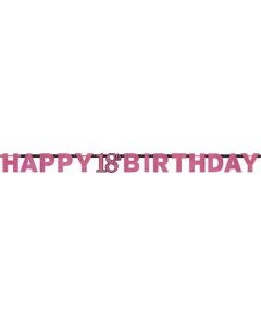 FESTONE 18/40/50/60 ANNI COMPLEANNO PINK PZ.1