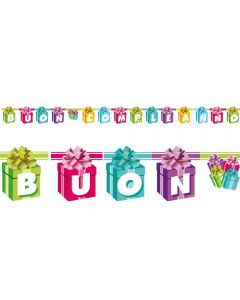 FESTONE BUON COMPLEANNO PACCHETTI 3D MT 2.8