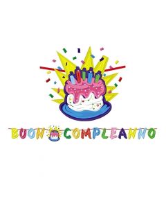 FESTONE KIT SCRITTA BUON COMPLEANNO 