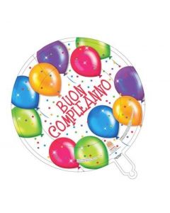 PALLONCINO BUON COMPLEANNO MET. MYLAR
