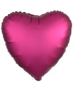 PALLONCINO MYLAR CUORE FUCSIA SATINATO