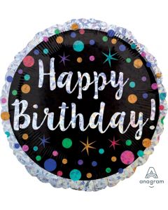 PALLONCINO MYLAR HAPPY BIRTHDAY POLKA