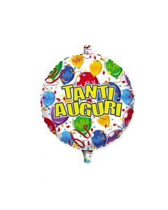 PALLONCINO MYLAR TANTI AUGURI BALLONS