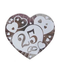 PIATTI A CUORE 25° ANNIVERSARIO PZ. 6