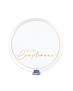 Carta & Company | PIATTI P. BUON COMPLEANNO GOLD PZ. 6
