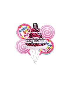 Carta e Company Tutto per il Party | SET PALLONCINI MYLAR HAPPY BIRTHDAY CELESTE