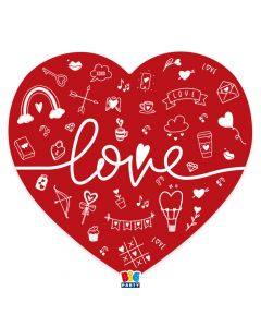 CARTA & COMPANY TUTTO PER IL PARTY | SOTTOPIATTI LOVE PZ. 4