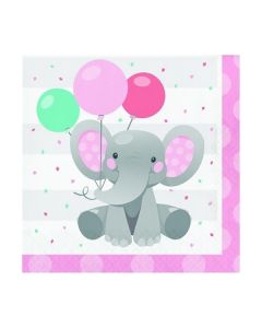 Carta & Company Tutto per il Party |  TOVAGLIOLI ELEFANTINO ROSA PZ.16